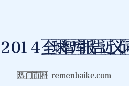 2014全球智库报告近义词是什么意思的图片